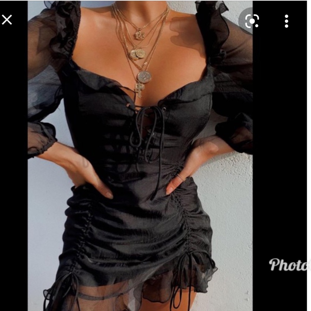 Black miss lola dress, size small